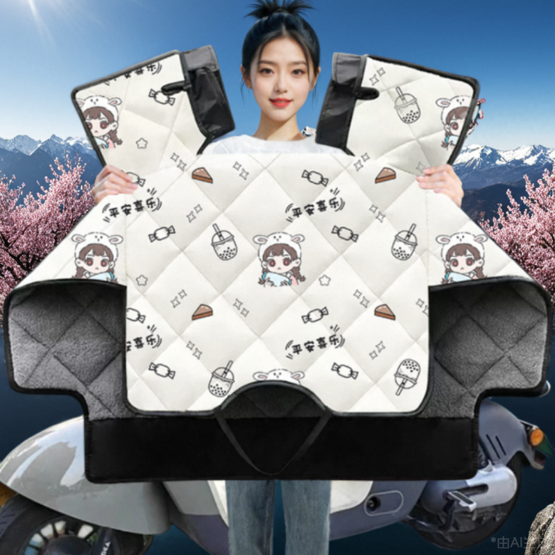 专用立马露曼三轮车电动车挡风被