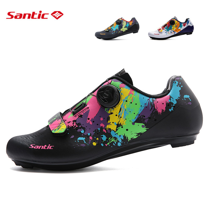 SANTIC SANDIKE 잠금 신발 도로 자전거 사이클링 신발 새로운 자전거 잠금 신발 사이클링 신발 남성과 여성 피카소