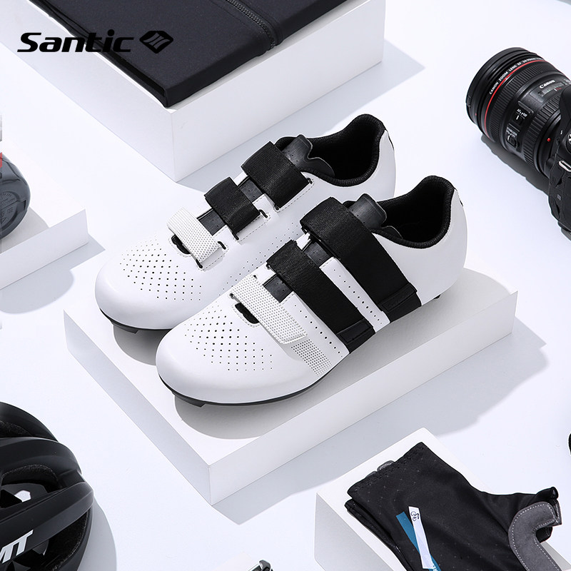 남성과 여성을 위한 SANTIC 사이클링 신발 나일론 바닥 로드 자전거 신발 사이클링 신발 ARES