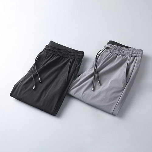 夏季小脚男裤子高端丝滑速干面料