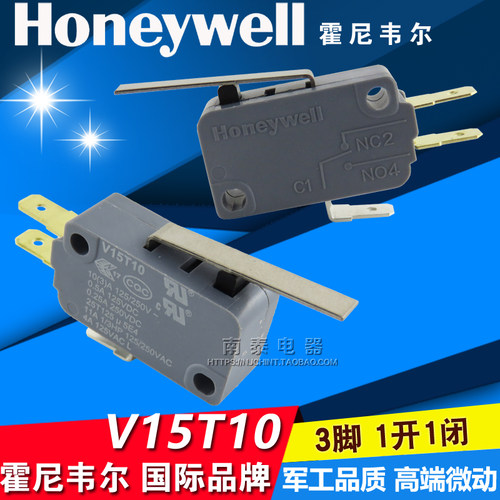 原装 HONEYWELL霍尼韦尔 V15T10 长杆行程限位 带柄微动开关 10A