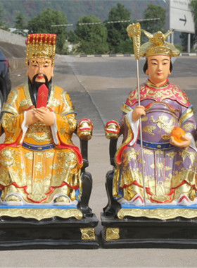 玉帝王母善吉树脂寺庙