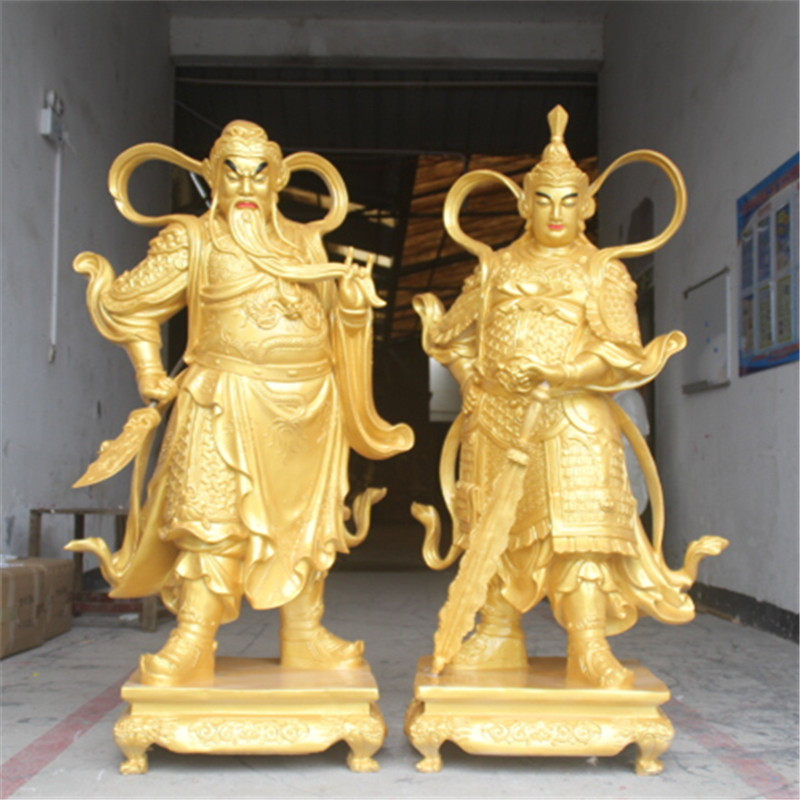工厂直销大型树脂佛像玻璃钢1米6韦驮菩萨 关公护法 寺庙关公韦驮
