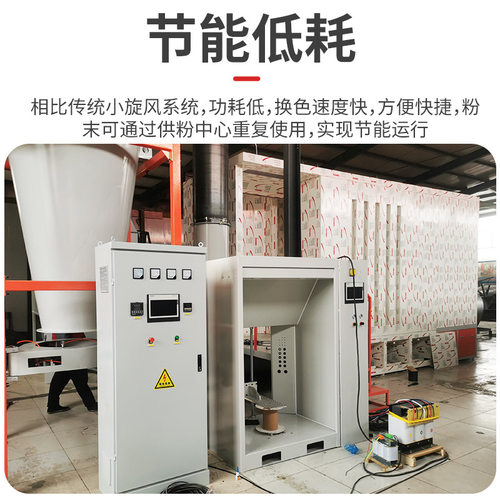 大旋风二级回收静电喷塑喷涂流水线全自动高温粉末喷漆生产线设备