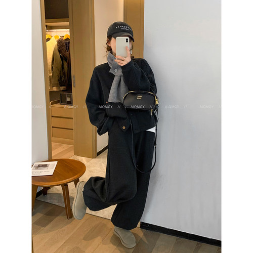 爱情魔鬼鱼休闲套装卫衣卫裤