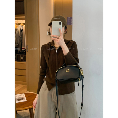 爱情魔鬼鱼连帽拉链针织开衫