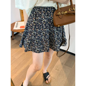 新款 复古高腰碎花半身裙女2026夏季 百搭A字短裙子 时尚 爱情魔鬼鱼