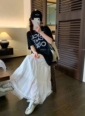 爱情魔鬼鱼 短袖圆领字母印花T恤女2026夏季新款时尚宽松显瘦上衣