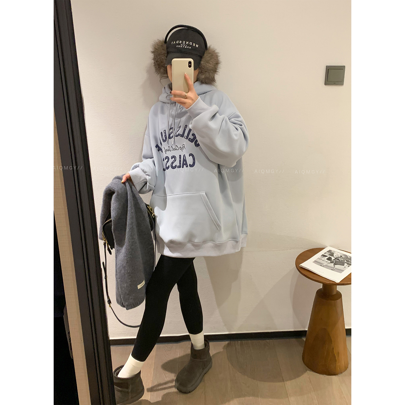 爱情魔鬼鱼 2025冬装新款女装时尚好看连帽卫衣外套韩系气质上衣