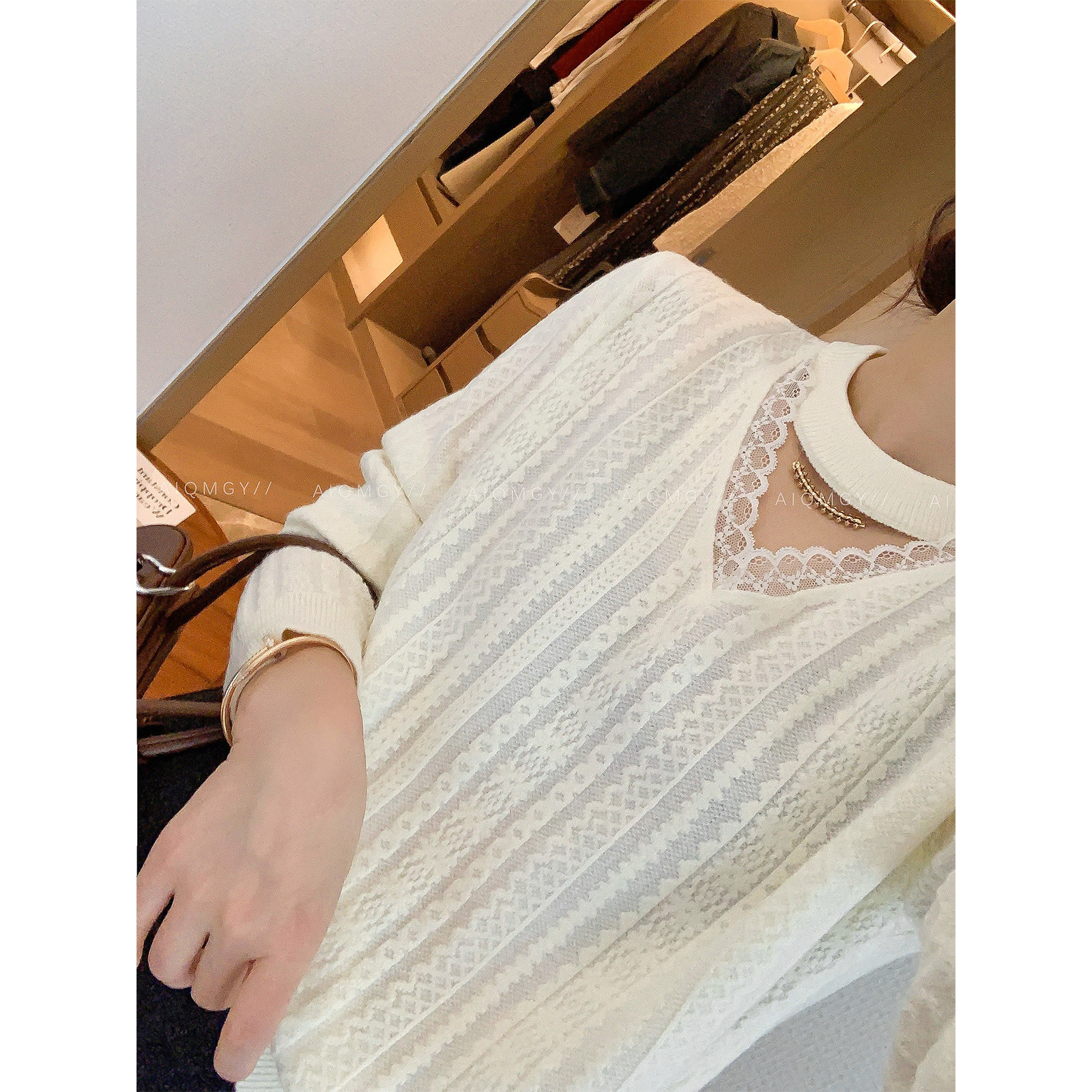 爱情魔鬼欧根纱拼针织衫【1/22 20:00新品】提前加购收藏限时95折,女装/女士精品,毛针织衫,淘宝优惠券,粉丝福利购,淘宝优惠卷