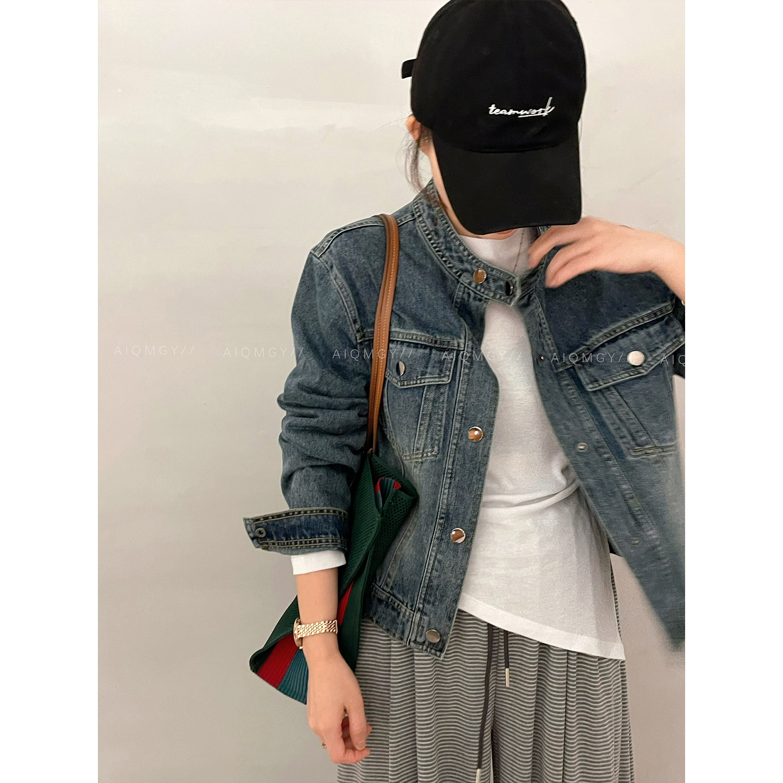 爱情魔鬼鱼复古长袖牛仔外套女