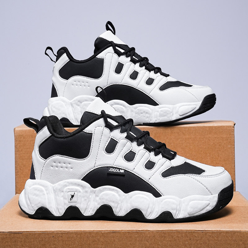 正品乔丹格兰秋冬男鞋大码二棉鞋皮面老爹休闲跑步保暖加绒大棉鞋