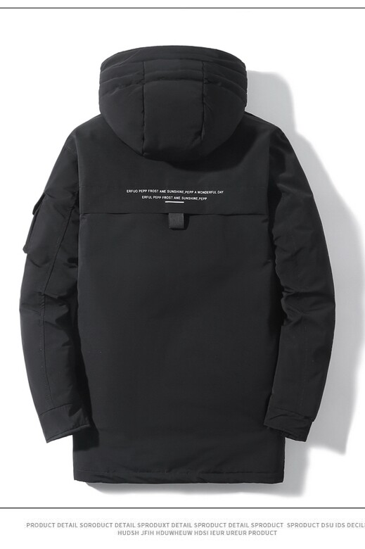 中长款白鸭绒羽绒服冬装外套男加厚户外防寒XZ1007-1-059P95,男装羽绒服,星座1602（原101B）