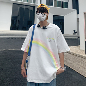短袖T恤男士ins潮流夏季韩版宽松上衣XZ1007-1-T30