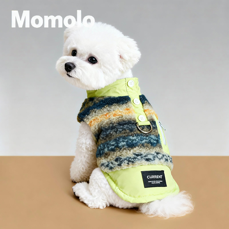 Momolo秋冬保暖费尔岛狗马甲