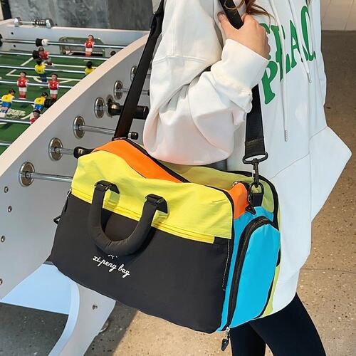 户外轻便手提旅行包大容量休闲运动瑜伽健身包干湿分离收纳行李袋
