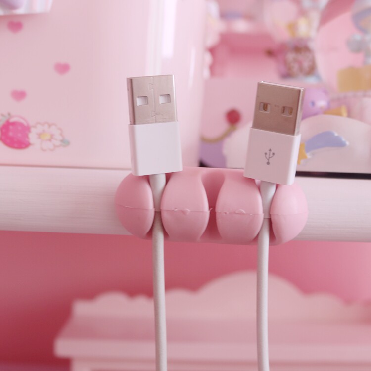 桌面理线器电线固线夹自粘固线器