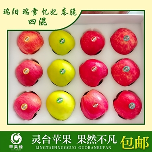 甲果缘甘肃平凉灵台苹果水果大果当季应现摘瑞阳瑞雪忆妃秦翠拼装