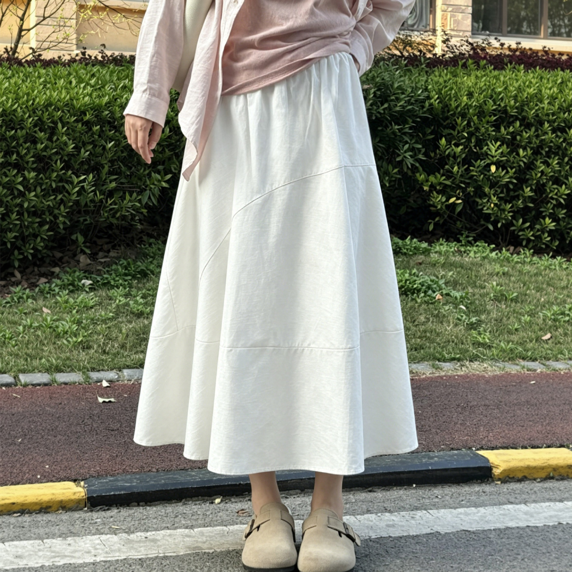 白色高级感长裙子女夏季