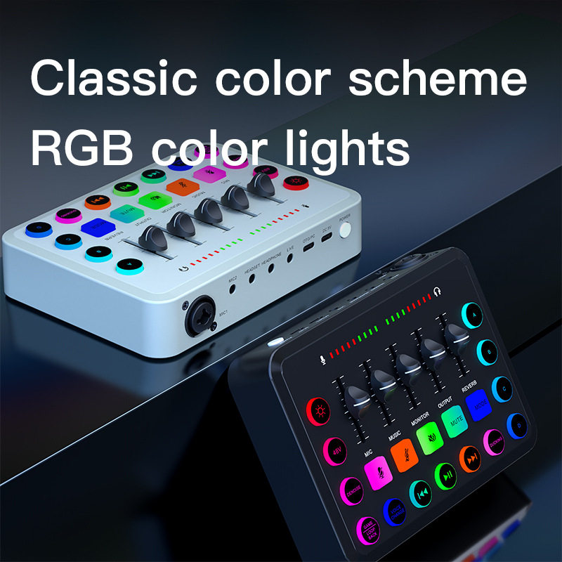 48V Sound Card English Version Sound Card Live Streaming Kit
