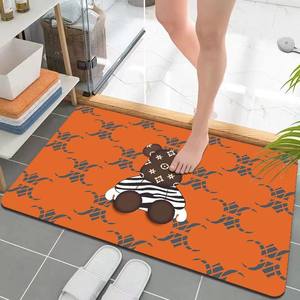 Cartoon bathroom technology velvet cushion toilet doormat