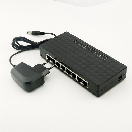 Mini 8 Ports RJ45 10/100Mbps Base Gigabit LAN