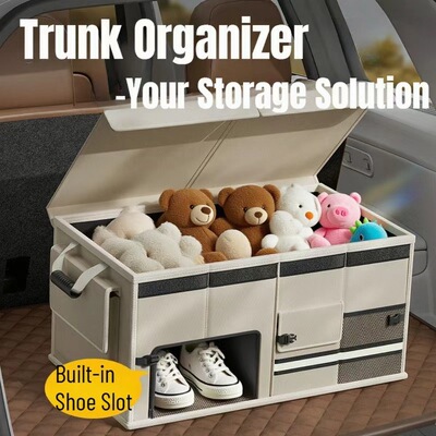 Car storage box, trunk, and interior clutter organizer收纳箱