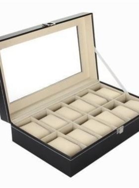 New 12 grid watch display case storage organizer box