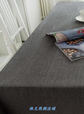 Modern Cotton Linen Table Cloth Waterproof Square Party