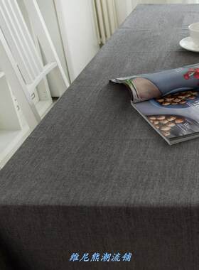 Modern Cotton Linen Table Cloth Waterproof Square Party