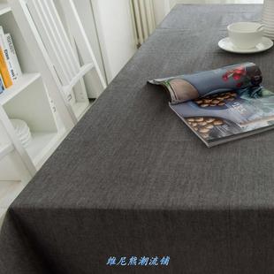 Modern Cotton Linen Table Cloth Waterproof Square Party