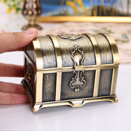 Metal Craft European Classical Treasure Box Pirate Box百宝箱