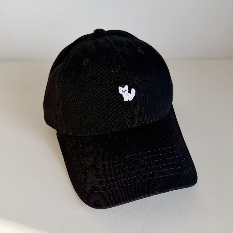 2026韩版简约刺绣小狐狸棒球帽男女百搭鸭舌帽防晒遮阳显脸小黑色,服饰配件/皮带/帽子/围巾,帽子,淘宝优惠券,粉丝福利购,淘宝优惠卷