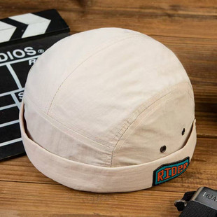 速干透气瓜皮帽男薄款无檐西瓜帽个性雅痞日系地主帽女潮美式工装