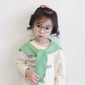 儿童披肩纯棉2021新款 洋气女童宝宝外搭小女孩针织坎肩中小童披风