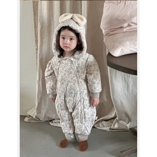 婴儿羽绒服冬季连体衣宝宝冬装棉服超萌新生婴幼儿女宝加厚外出服