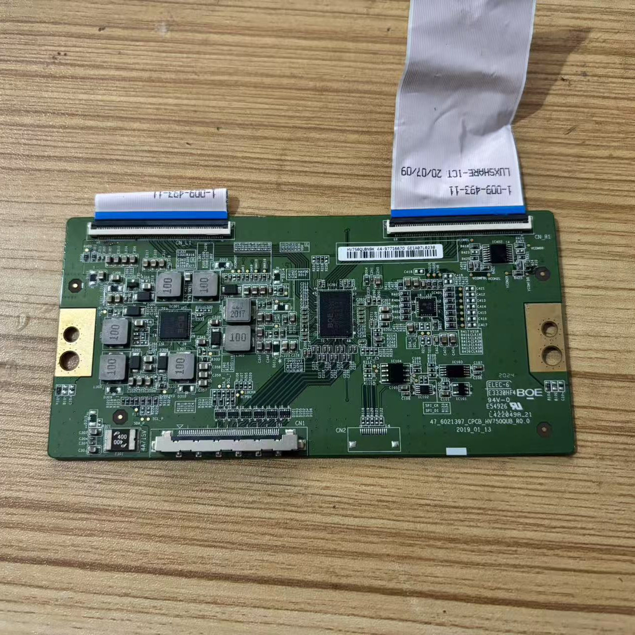 实图索尼KD-75X8000H逻辑板47-6021397-CPCB-HV750QUB-R0.0非代用