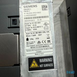 1PE21 8UL0西門子PM240 佳誠 2功率 議價(jià) 6SL3210