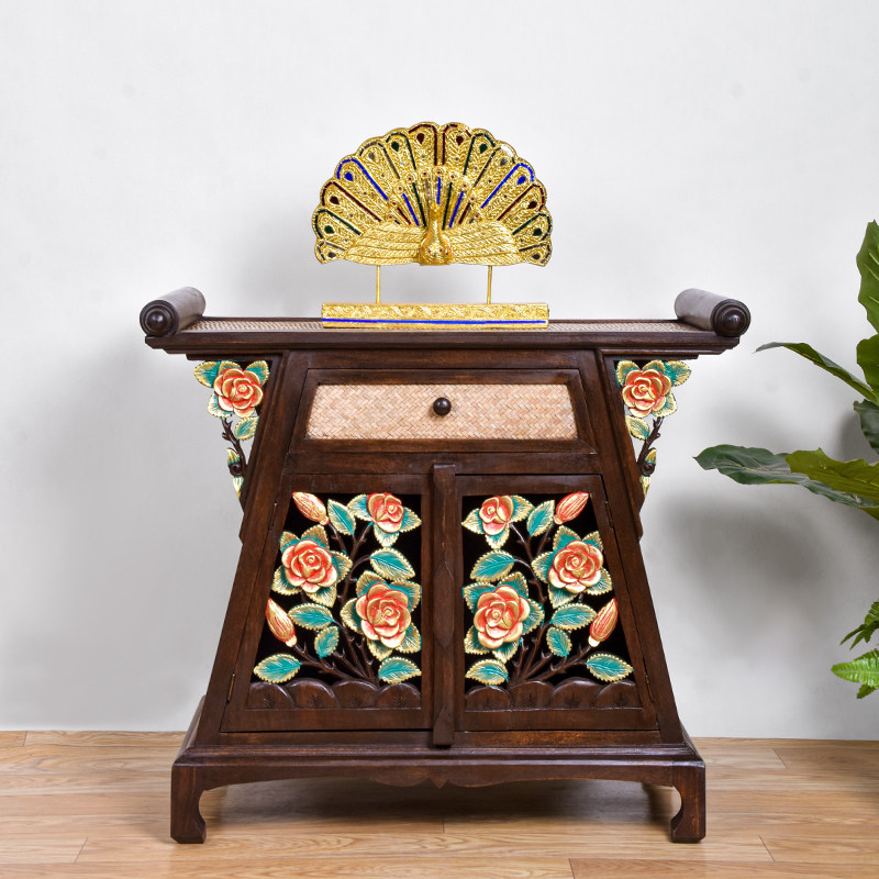 神台供桌家用香案台泰国佛龛实木新中式条案观音菩萨供奉台泰式