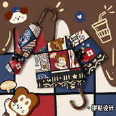 美式 弯钩雨伞加大加厚加固折叠晴雨两用女防晒遮阳伞学生便携防风