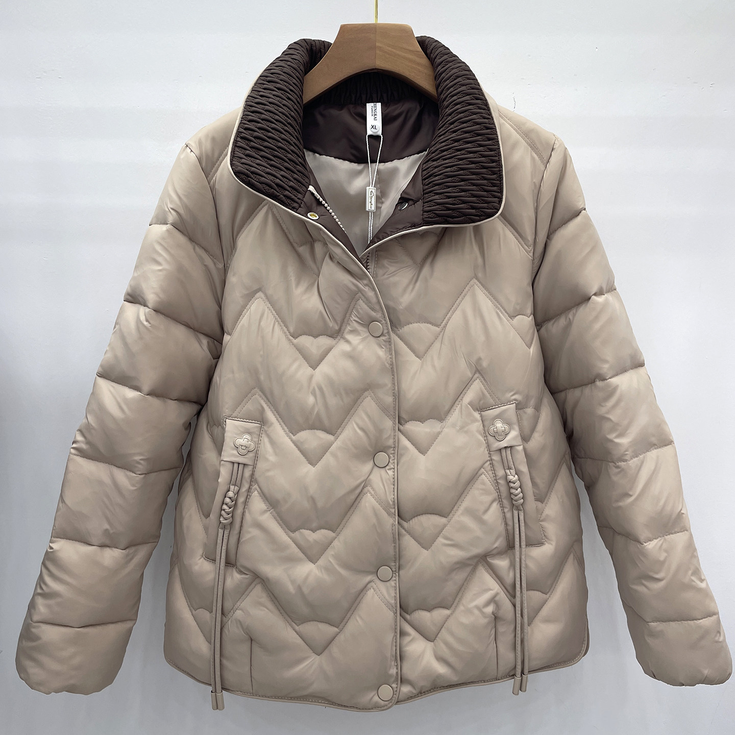 时尚妈妈装棉袄女短款小个子