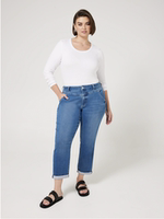 1111 50% off, super comfortable 9-inch straight leg, slimming and figure-hugging 9-inch jeans in multiple colors thumbnail 2