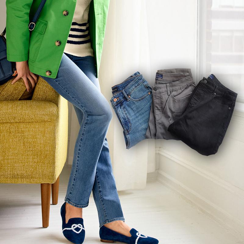 难得89美金春季小直筒牛仔长裤