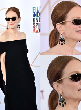 新朱利安陈瑜同款猫眼窄框绳结金属墨镜可配度数镜片防紫外线欧美