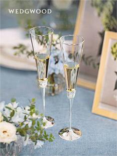 WEDGWOOD王薇薇Vera Wang真爱相随香槟杯高脚杯红酒杯结婚礼物