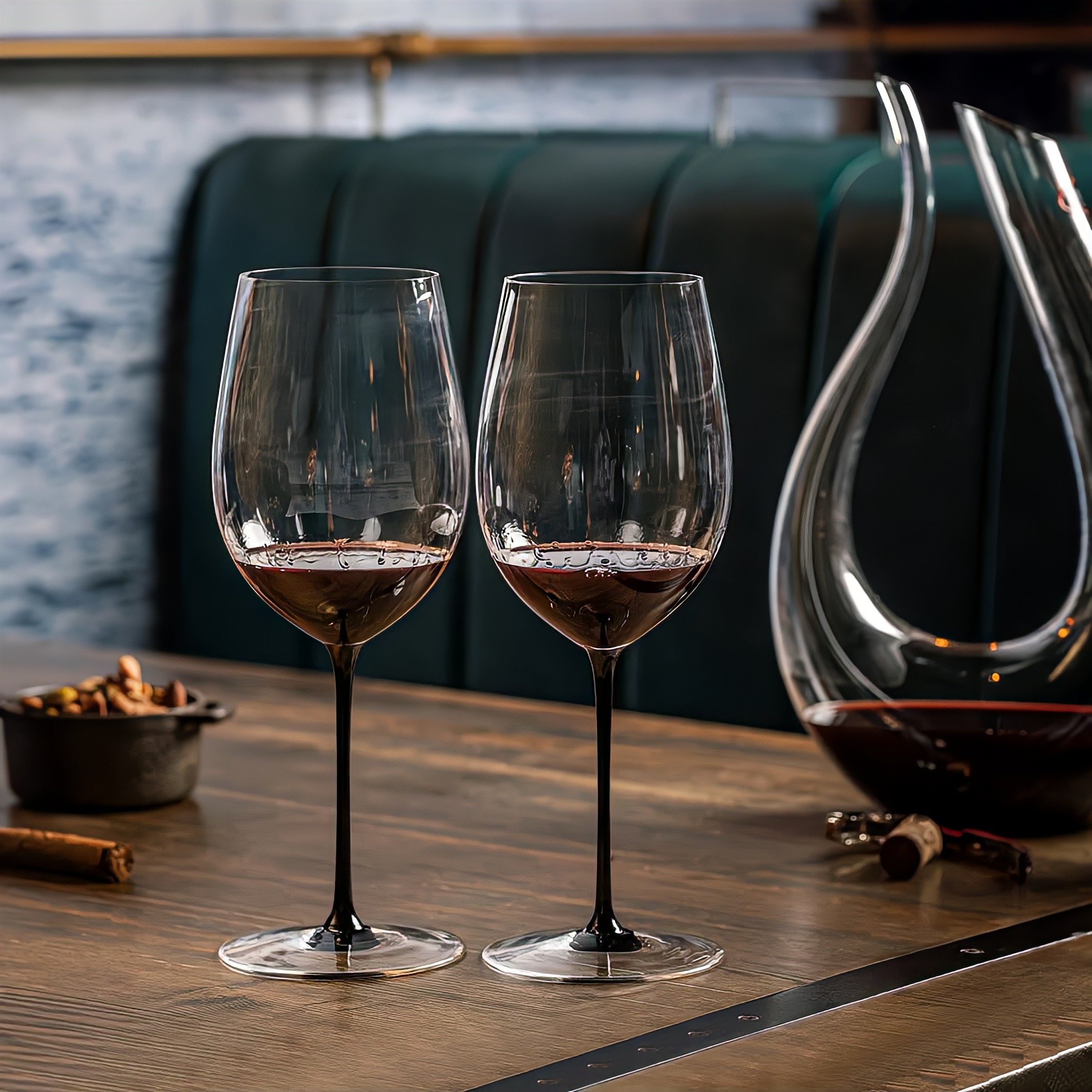 【黑领结】RIEDEL黑领结勃艮第手工水晶红酒杯香槟杯高档商务送礼