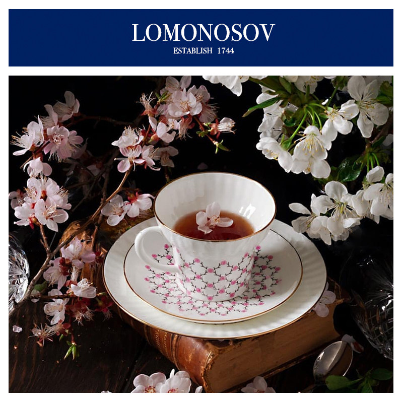 LOMONOSOV俄皇瓷白玫瑰