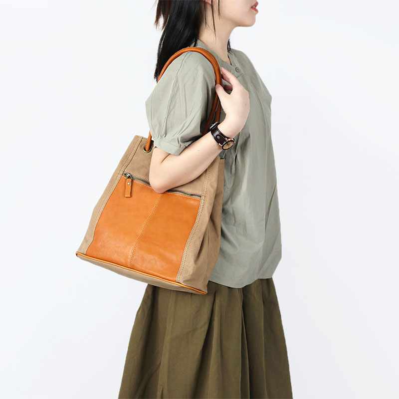 仟佰格托特包帆布大文艺森系斜挎