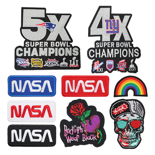 布贴字母绣花标装饰补丁贴