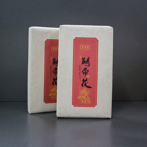 湖南安化黑茶正品晋丰厚关帝茯手筑金花茯砖茶2KG【珍藏限量版】